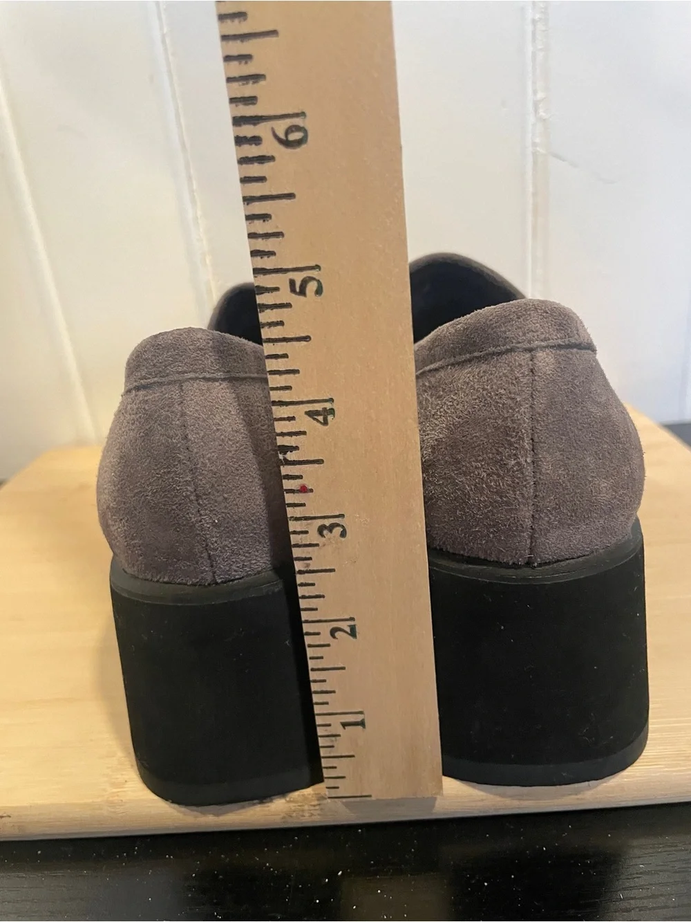 Hush Puppies Suede Block Heel  Loafers for Women size 6.5